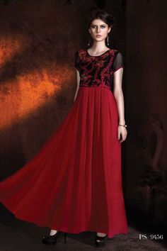 Designer party wear maroon gown...which gives you Maroon Dress Outfit, Maroon Gowns, Maroon Gown, Party Dress Inspiration, Dress Outfits Party, Outfit Ideas For Church, Latina Outfit, Designer Kurtis