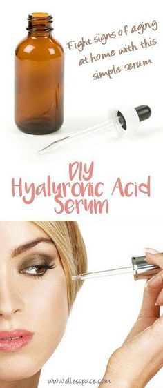 DIY Hyaluronic Acid Serum Facial Steps, Diy Wrinkles, Anti Aging Skin Care Diy, Homemade Moisturizer, Simple Skincare Routine, Hyaluronic Acid Serum, Anti Aging Treatments, Cool Ideas, Diy Skin Care