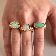 Opal Talisman Ring – Sarah Gardner Jewellery