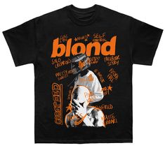 Shop Frank Ocean Blond T-shirts at Coldprints | Rapper Graphic Tees | Merch | Worldwide Shipping | Hip Hop style Prints | Rap Tees | Blonded Hoodies Ocean Sketchbook, Frank Ocean Blond, Bootleg Design, Dream Items, Hip Hop Print, Shirts Streetwear, Shirt Streetwear, Rap Tee