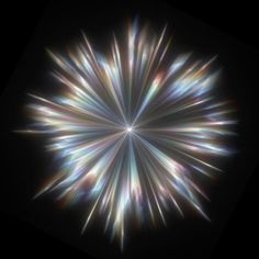 an image of a star burst in the dark