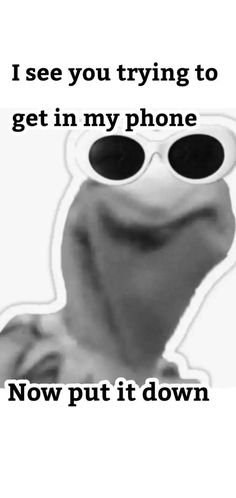 the muppet is wearing sunglasses and looking at the camera with his hand up in front of him