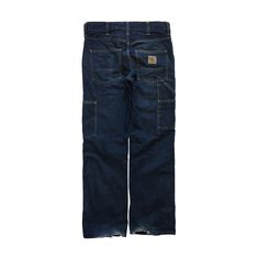 "Vintage Carhartt Carpenter Faded Jeans Pant Used condition. Has signs of wear. See pics! Tag is cropped. THIS IS USED ITEM ! PLEASE DONT EXPECTED IT TO BE LIKE NEW OR IN PRISTINE CONDITION ! Size tag is cropped. Please check the measurements ! Measurements: Waist: 40 cm. (15.7\") Inseam: 76 cm. (30\") Outseam: 100 cm. (39\") Front rise: 25 cm. (10\") Back rise: 36 cm. (14\") Leg opening: 21 cm. (8.2\") Worldwide Shipping: Approximate delivery time 14-30 days. Please be careful and ask any speci Carhartt Carpenter, Harley Shirts, Jeans Pant, Vintage Carhartt, Carpenter Pants, Faded Jeans, Indigo Denim, Vintage Harley, Pleated Pants