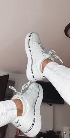 49 Women Footwear To Look Cool #nike #sneakers #nikeairforce #airforce Sneaker Trend, Nike Shoes Air Force, Custom Nike Shoes, Nike Air Shoes, Cute Sneakers, Fresh Shoes, Hype Shoes, Aesthetic Shoes, Swag Shoes