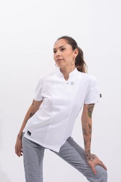 Supply Chef Coat for Women Chef Coats For Women, Chef Dress For Women, Chef Jackets Women, Chef Dress, Aesthetic Converse, Chef Styles, Chef Jackets, Chef Shirts, Chef Pants