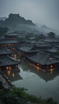 Asian Village Aesthetic, Ancient China Architecture, Asian Fantasy Aesthetic, Old China Aesthetic, Ancient Japan Aesthetic, Feudal Japan Aesthetic, China Town Photography, Modern Chinese Architecture, China Scenery