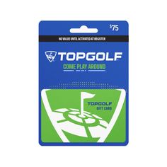 Topgolf gift cards are an invitation to Come Play Around! Of course, it’s golf (with balls, tees, turf, and a ball-picker-upper-cart thing), but it’s also not golf (with music, TVs, targets, and a menu you’re sure to love). Put all these things under one roof, and it’s sure to be a good time. Valid at any Topgolf location in the United States. Redeemable for Topgolf game play, food & beverage, apparel, merchandise, and lessons. No expiration date or dormancy fees. Provide this Gift Card at Topgolf when paying at Guest Services or in the bay. An Associate will swipe the Gift Card or manually enter the 19-digit number without spaces to redeem. Product Features:  Golf  Entertainment Sports Physical gift card Includes $75 gift card  Disclaimers  Card is issued by and represents an obligation o Guest Services, Top Golf, Golf Gift, Movie Tickets, Under One Roof, Play Food, Game Play, Golf Gifts