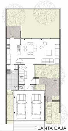 the floor plan for a house with two living areas