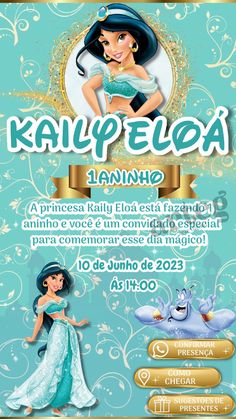 an advertisement for the disney princesses movie, called kallipetea lanha