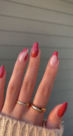 Red Minimalist Nails, Red Nails 2022, Red Nail Inspo Acrylic, Red Acrylic Nails Coffin, Trendy Nails Red, Her Nails