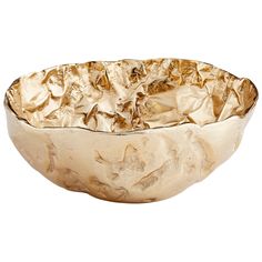 Bolivar Bowl - AmericanHomeFurniture Cyan Lighting, Gold Bowl, Tabletop Accessories, Cyan Design, Hammered Metal, Bright Gold, The Foundation, Plates And Bowls, Decorative Accessories