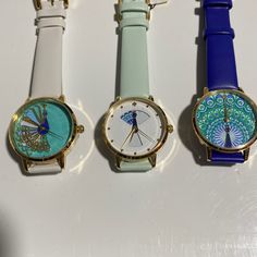 Kate Spade Watches Let Me Know In Description The One You Want Selling Individually $125 Each 1st And 2nd Needs A New Battery 3rd Battery Working Like New Pet Friendly Home Kate Spade Watch, Kate Spade Accessories, Pet Friendly, Blue And Silver, Accessories Watches, Like New, Kate Spade, Women Accessories, Blue