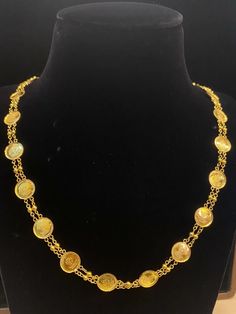 Classy Dubai Handmade Coin Chain Necklace In Solid 750 Stamped 18K Yellow Gold | eBay Gold Custom Necklace With 17 Jewels For Formal Occasions, Gold Custom Round Necklace For Formal Occasions, Gold Round Coin Necklace With Chain, Yellow Gold Plated Costume Jewelry Necklace, Traditional Gold Chain Necklace For Formal Occasions, Ceremonial 14k Gold Hallmarked Necklaces, Formal Custom Gold-plated Necklace, Elegant Handmade Gold Coin Necklace, Byzantine Style Gold Medallion Jewelry