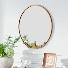 PRICES MAY VARY. Quality vintage wall mirror: This round mirror made with 100% quality metal material frame , make this mirror have strong frame and it is not easy to be deformation and durable Versatile Elegance: The gold antique mirror make this mirror a versitial wall addition to your home , Elevate various spaces, traditional living room wall mirror, works a elegance standing vintage vanity desk table mirror; special luxury gold wall mirror added to the dining room,foyer to above a mantel and even as a baroque bathroom mirror,dresser mirrors for bedroom Shatterproof Bathroom vanity mirror: wall mirrors measure 24.5x24inches , size is good for bathroom vanity mirror ,dresser wall mirror, Entryway decorative mirrors, it is special scralloped round shape give your home a unique and farmho Gold Mirror Above Bed, Gold Oval Mirror Bathroom, Gold Mirror Wall Decor, Baroque Bathroom, Wall Mirror Entryway, Gold Antique Mirror, Mirrors For Bedroom, Vintage Bathroom Mirrors, Living Room Wall Mirror