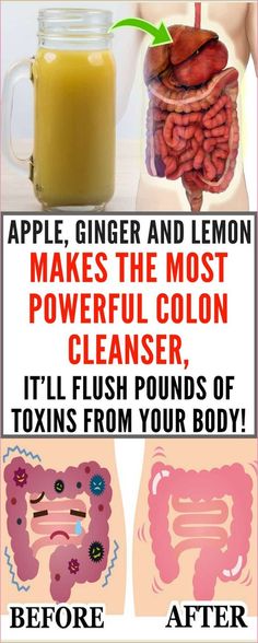 an ad for the apple cider and lemon make the most powerful colon cleanser