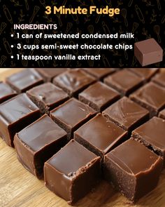 the chocolate bar is cut into squares and ready to be eaten with 3 minutes fudge