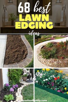 the best lawn edging ideas for your front yard and garden, from landscaping to gardening