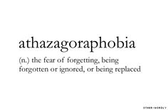 an image of the words athazagophobiaia written in black ink on a white background