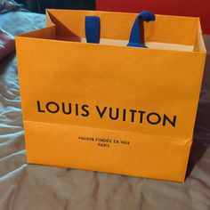 Louis Vuitton Bag. Brand New Condition. Contained A Box For A Long Wallet. Just Selling The Bag Louis Vuitton Shop Bag, Louis Vuitton Wallet Box, Louis Vuitton Paper Shopping Bags, Louis Vuitton Paper Bag, Louis Vuitton Gift, Louis Vuitton Orange, Chanel Poster, Louis Vuitton Speedy 40, Louis Vuitton Neverfull Pm