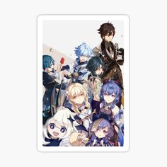 an anime group sticker with the characters from persona persona persona persona persona persona persona persona persona