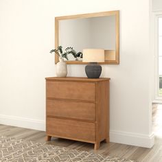 A refined take on classic storage. Our Rustic 3-Drawer Dresser combines farmhouse style and modern elegance for a piece that suits any design or room decor. Both the dresser and drawers are crafted with solid New Zealand pine wood for increased strength and durability. Clean, low VOC finishes enhance the rustic styling. Flush, color-matched hardware adds elegant detail. Three spacious drawers offer plenty of room to store everyday items. Match this dresser with any one of our Rustic Beds for the Rustic Beds, Dresser Farmhouse, Rustic Wood Bed, Dressers Bedroom, Console Tables Entryway, Modern Sofa Table, King Storage Bed, 3 Drawer Dresser, Rustic Bedding