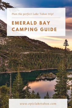 emerald bay camping guide with text overlay