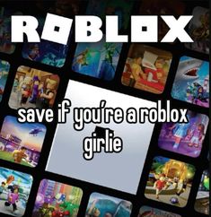 roblox save if you're a roblox girlie cover art