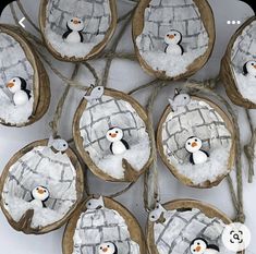 there are many ornaments made to look like snowmen