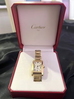 Elevate your style with the perfect wrist watch! ⌚✨ Click the link to explore our curated collection of stunning timepieces that combine elegance and functionality. Whether you’re looking for a classic design or a modern smartwatch, we have something for everyone. Don’t miss out—find your ideal wrist watch today! 😸🐸 Cartier Gold Watch Women, Cartier Tank Gold, Cartier Womens Watch, Cartier Tank Watch Woman, Cartier Gold Watch, Luxury Watches Women, Elegant Watches Women, Wrist Watches For Women, Gold Wrist Watch