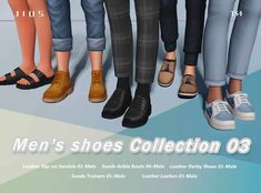 Sims 4 Men's Shoes Collection Part 3 Jius Sims, The Sims 4 Pack, Sims 4 Men Clothing, Sims 4 Male Clothes, Cc Shoes, Sims 4 Cc Shoes, Sims 4 Cc Folder