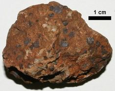 a rock is shown on a white surface with measurements for the size and weight below it