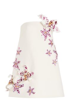 Strapless Orchid Bugle Bead Watercolor Dress by OSCAR DE LA RENTA for Preorder on Moda Operandi Skirt Shapewear, Watercolor Dress, Bridal Event, Bugle Beads, Silk Mini Dress, Strapless Mini Dress, Dress Jewelry, Printed Sarees, Bead Embroidery