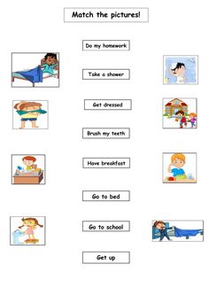 the worksheet for matching pictures with other words