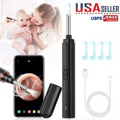 The high-definition endoscope, high-sensitivity sensor, multiple lens combination, and six LED lights make the inside of the ear canal clear at a glance. 4.5mm Smart Wireless Visual Otoscope Visual Luminous Ear Pick Ear Cleaning Tool Luminous HD Endoscopy Ear Picking Spoon Ear Wax Cleaning USB Charging. Wax Cleaning, Earwax Removal, Natural Mouthwash, Healthy Book, Cleaning Your Ears, Ear Cleaner, Holistic Diet, Dancer Workout