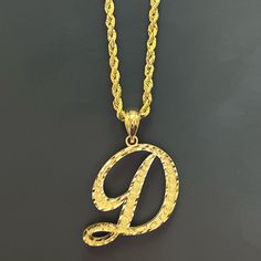 New One Pc Only 14k Gold Initial D Pendant Necklace Comes In A Beautiful Jewelry Box Also Available In Initial A And H. Also Available In Heart Initial. D Initial Necklace, Necklace Initial D, Elegant Tarnish-resistant Initial Pendant Jewelry, 14k Gold Initial Pendant Necklace - Gift For Her, Gold-tone Initial Pendant Necklace, 14k Gold Initial Pendant Jewelry, Gift For Her, Vintage Style Necklace, Turquoise Statement Necklace, Owl Pendant Necklace