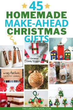 Diy Christmas Gifts Painting, Home Made Christmas Crafts, Diy Christmas Presents For Family Crafts Handmade Gifts, Diy Present Decorations, Make Ahead Christmas Gifts, Christmas Giving Ideas, Consumable Gift Ideas, Christmas Gift Crafts, Best Homemade Christmas Gifts