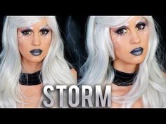 Storm Makeup Xmen, Xmen Halloween Costumes, Xmen Costumes, Storm From Xmen, Storm Halloween Costume, Storm Makeup, Storm Halloween, Storm X Men, Costume Makeup Tutorial