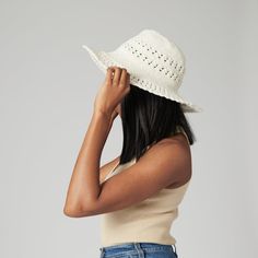 The sister to our handmade original cotton crochet, this hat features a beautifully scalloped edge paired with our signature crocheted style. With its easily storable design and great sun protection, this hat is perfect for any occasion! Features: Packable 4" brim Hat size: 57cm One size 100% cotton UPF 50