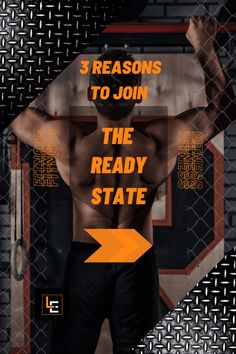 a man standing in front of a chain link fence with the words 3 reasons to join the