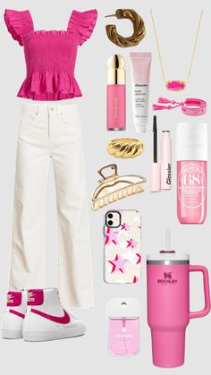 Barbie Outfit For School, Cute And Preppy Outfits, Outfit Collage Preppy, Cute Preppy School Outfits, Teen Preppy Outfits, Preppy Outfits Collage, Pretty Preppy Outfits, Outfit Ideas For School Preppy, Preppy Fits Ideas