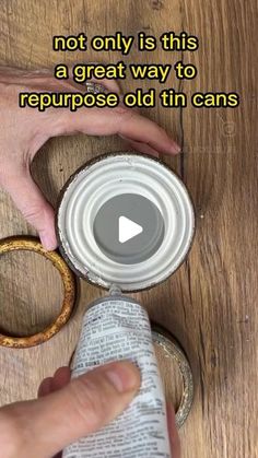 Tin Can Mobile, Tin Can Gift Packaging, Rustic Tin Can Decor, Recycling Tin Cans Diy Ideas, Reuse Repurpose Upcycling, What To Do With Tin Cans, Jars Recycling Ideas, Tin Can Bird Feeders Diy, Recycled Cat Food Can Crafts