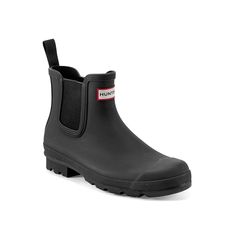 HUNTER-Original Chelsea Rain Boot - Men's Handle rainy days with ease in the Hunter Original Chelsea rain boot. The 100% waterproof design ensures comfort, while the EVA footbed and treaded sole provide support underfoot. Hunter Chelsea Boots, Hunter Chelsea, Chelsea Rain Boots, The Hunter, Rain Boot, Rainy Days, Boots Men, Rain Boots, Chelsea Boots