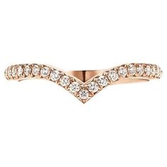 TIFFANY & Co. 18K Rose Gold Diamond Soleste V Ring 6.5 Designed to nest with your Tiffany engagement ring, Tiffany Soleste V is crafted with clean lines and a slim silhouette that make it perfect for stacking. Scintillating diamonds are hand set in this elegant band. Metal: 18K rose gold Size: 6.5 Band width: 2mm Diamond: round brilliant diamonds, carat total weight .17 Hallmark: ©TIFFANY&Co. AU750 Condition: Like new, comes with Tiffany box Value: $2,800 Authenticity Guaranteed Engagement Ring Tiffany, Tiffany Soleste, Tiffany Engagement, Tiffany Engagement Ring, V Ring, Tiffany Box, Tiffany And Co, Rose Gold Diamonds, 18k Rose Gold