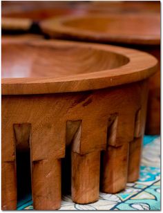 the wooden table is made out of wood