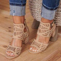 Category:Sandals; Upper Materials:Satin; Season:Summer; Heel Type:Chunky Heel; Gender:Women's; Style:Elegant,Casual; Heel Height(inch):3-4; Outsole Materials:Rubber; Occasion:Beach,Outdoor; Closure Type:Buckle; Pattern:Solid Color; Listing Date:05/23/2023; Production mode:External procurement; 2023 Trends:Ankle Strap Sandals,Block Heel Sandals; Foot Length:; Foot Width:; SizeChart1_ID:2:184043; Size chart date source:Provided by Supplier. Ankle Strap Chunky Heels, Wedding Pumps, Low Heel Sandals, Chunky High Heels, Womens Sandals Wedges, Shoes Heels Wedges, Peep Toe Sandals, Buckle Sandals, Thick Heels