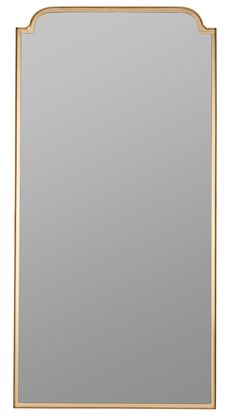 a gold framed mirror on a white background with an empty space for the image to be taken