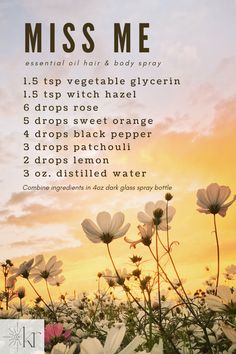 Essential Oil Body Spray, Body Spray Recipe, Diy Body Spray, Essential Oil Hair, Essential Oil Spray Recipes, Essential Oil Beauty