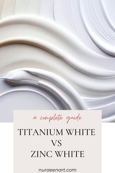 comparison between titanium white and zinc white Off White Paints, Titanium White, Saturated Color, White Paints, Bright White, White Painting, Warm White