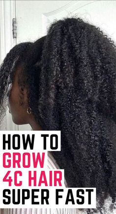 Learn how to grow 4c hair fast by reading this post. I've included 4C Hair growth tips. Learn how to grow natural hair fast and the best products for natural hair. I have included 4C Hair Care too. Learn how to grow your hair faster. How To Grow Your 4c Hair Long, Long Natural Curly Hair 4c, How To Care For 4c Natural Hair, Wash Day Routine Natural 4c Hair Growth, Health Hair Growth, How To Grow Hair Black Women, Hair Growth Challenge 30 Day, Styling 4b Natural Hair, How To Grow Your Hair Faster 4c