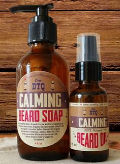 Calming Beard and Mustache Care Gift Set: Beard Soap and Beard Conditioning Oil. Soothing, refreshing, mellow and warm are some or the adjectives that come to mind when describing the scent of our Calming Beard Oil and Calming Beard Soap. You may find yourself deeply breathing in the aroma that lingers on your hands, drawing in its calming influence. You will recognize the scent of lavender and the more discerning will pick up the aroma of clary sage. Beard Soap, Hands Drawing, Beard And Mustache, Clary Sage